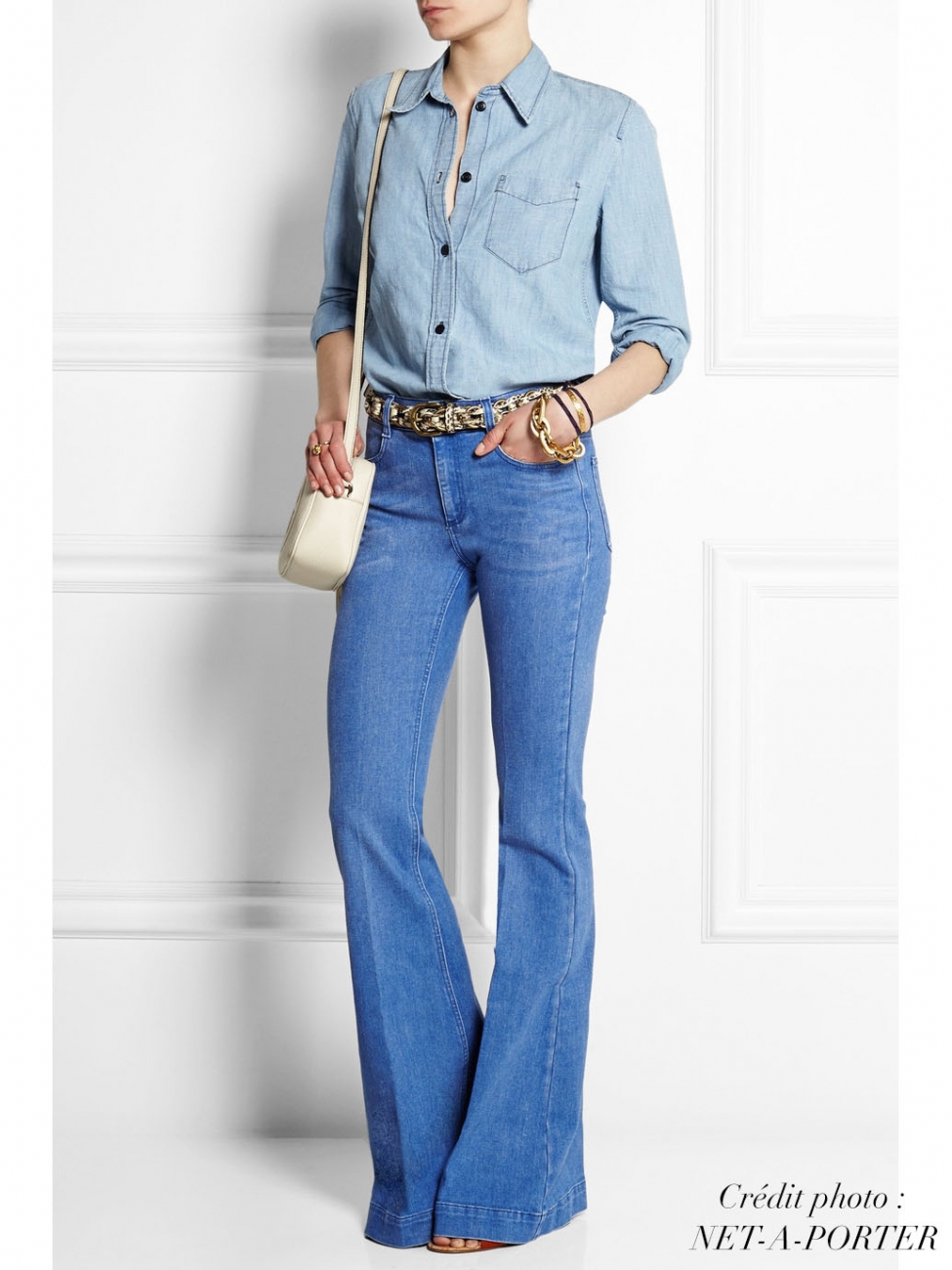 Boutique STELLA MCCARTNEY Light blue flared jeans Retail price €275 Size 29 (M)