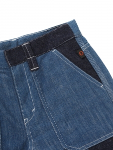 Dark and mid blue denim bermuda shorts Retail price €650 Size 36
