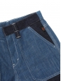 Dark and mid blue denim bermuda shorts Retail price €650 Size 36