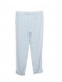 Pantalon à pinces cropped bleu ciel Px boutique 450€ Taille 34
