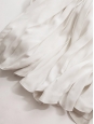 Robe de mariée ou cocktail en crêpe de soie plissé blanc ivoire Px boutique 2000€ Taille 34