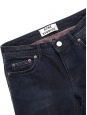 Jean skinny taille basse low burgundy bleu brut Prix boutique $290 Taille XS