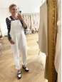 Salopette pantalon en jean blanc Prix boutique 840€ Taille 38