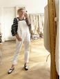 White denim Classic dungarees Retail price €840 Size 38