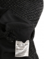 Manteau BETTINA long en laine à carreaux gris et noir Prix boutique 1100€ Taille 34 à 38