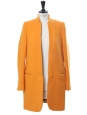 BRYCE mandarin orange wool and cashmere coat Retail price €1340 Size 34/36