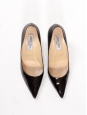 Black patent leather stiletto heel pumps Retail price €575 Size 39