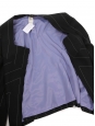 Veste blazer en laine noir à fines rayures blanc Prix boutique 1700€ Taille 38