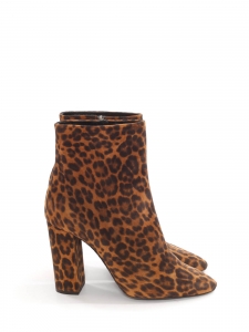 LOU brown and black leopard print heel boots Retail price €845 Size 41.5