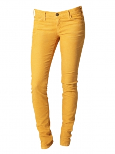 Amber yellow cotton slim fit jeans Retail price €170 Size XS