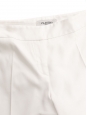 White crêpe straight fit tailored pants Retail price €1300 Size 40