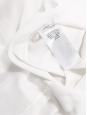Top blouse en soie blanche manches longues col rond Prix boutique 550€ Taille 36/38