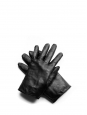 Black leather gloves Retail price €350 Size 7