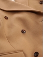 Manteau NEW ARLON droit long en laine et cachemire beige camel Prix boutique 1300€ Taille 38/40