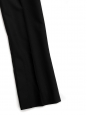 Black wool and mohair twill straight leg pants with pleat Retail price €820 Size 36