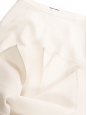 Jupe taille haute midi en laine blanc crème Prix boutique 700€ Taille 36