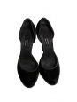 Black velvet décoletté stiletto heels Retail price €500 Size 37