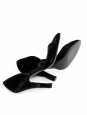 Black velvet décoletté stiletto heels Retail price €500 Size 37