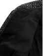 Veste tailleur en tweed de laine et alpaga noir et blanc boutons bijoux argent Prix boutique 4500€ Taille 36/38