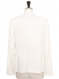 Veste blazer en crêpe blanc crème Prix boutique 900€ Taille 38