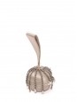 Pearl grey satin evening handbag with Swarovski crystals Retail price €1200