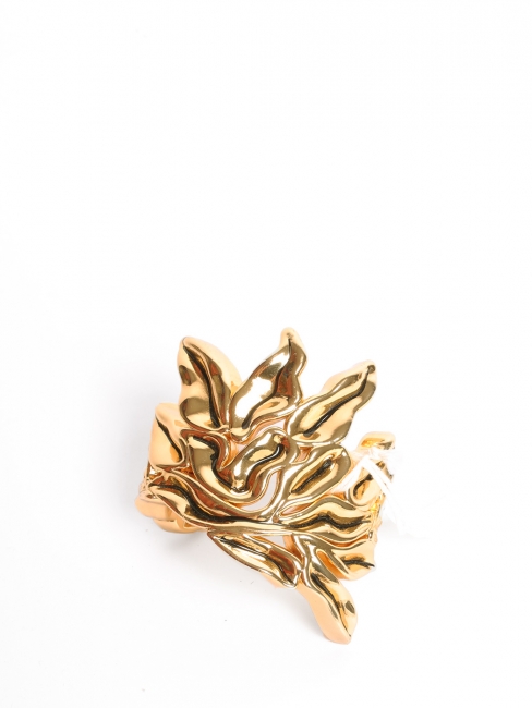 Bracelet manchette WILLOW fleur en laiton doré Prix boutique 645€ Taille S