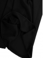 Pantalon taille haute évasé jambes larges en crêpe noir Prix boutique 380€ Taille 36