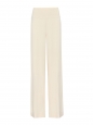 Lucinda fluid cream white stretch-cady wide-leg pants Retail price €1590 Size 38/40