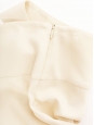 Pantalon Lucinda fluide large en crêpe blanc crème Prix boutique €1590 Taille 38/40