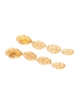 Boucles d'oreilles clip longues pétales en laiton doré à l'or fin