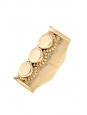 DJILL Gold-tone brass textured ring Retail price €300 Size S