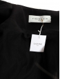 Veste cintrée à épaulettes en satin noir brodé de perles blanches Prix boutique 3000€ Taille 36