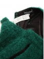 Jupe en laine mohair vert émeraude boutons bijoux crystal Prix boutique 1200€ Taille XS