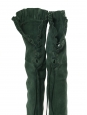 Green suede leather over-the-knee heeled boots NEW Retail price €1400 Size 37