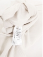 Pantalon taille haute évasé en maille stretch blanc Prix boutique €1240 Taille 38