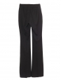 Pantalon droit en crêpe de laine noire Prix boutique 900 Taille 38