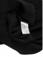 V neck long sleeves black crepe top Retail price €650 Size 38